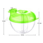 Accmor Baby Formula Dispenser for On-The-Go Feedings, Three-Compartment Non-Spill Formula Container to Go, Snack Milk Powder Dis