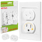 Outlet Covers (45 Pack) Self-Closing Outlet Plug Covers 3-Prong Swivel Electrical Outlet Protectors For Baby Upgraded Adhesive I