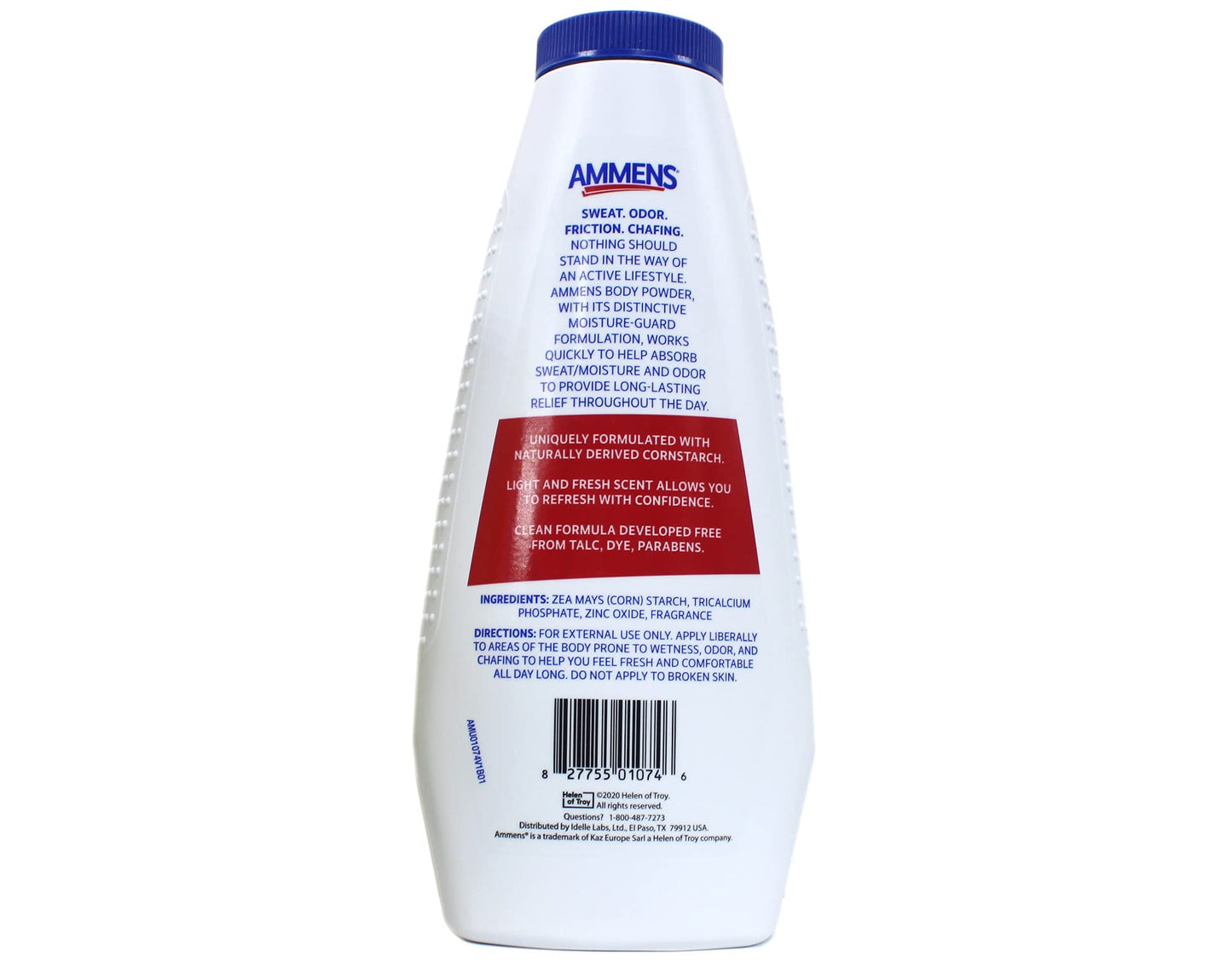 Ammens Body Powder Original - Talc-Free Clean Formula, All-Day 4X Strong Protection, 11 Oz (Pack Of 6)