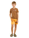 U.S. Polo Assn. Kids BoyS Beige Logo Crew Neck Half Sleeve Casual Cotton Regular Fit TShirt (Uktsh1589_Beige_12T)