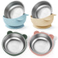 Bakpoco Stainless Steel Baby Bowls with Suction, 2-in-1 SUS304 Toddlers Bowl & Removable Silicone Suction Kids Bowl, Anti Scald 
