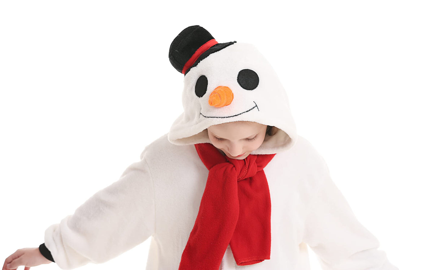 Atoz Onesie For Kids, Animal Pajamas Halloween Cosplay Costume For Girls Boys, Snowman 8-9Y