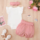 Birthday Shark Big Sister Little Sister Matching Outfits Matching Sister Outfits Matching Outfits For Girls (Pink-Little Sister,