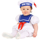 Fun Costumes Ghostbusters Infant Stay Puft Marshmallow Man Bubble Costume Unisex, Cute 80'S Movie Halloween Outfit 12/18 Months