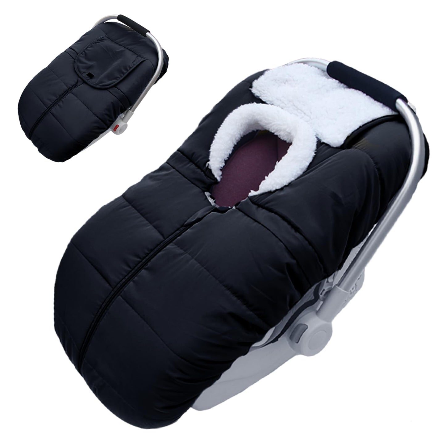 Winter Baby Car Seat Cover, Carseat Cover For Baby Seat Or Stroller, Windproof Warm Infant Car Seat For Newborn Keep Babies Warm