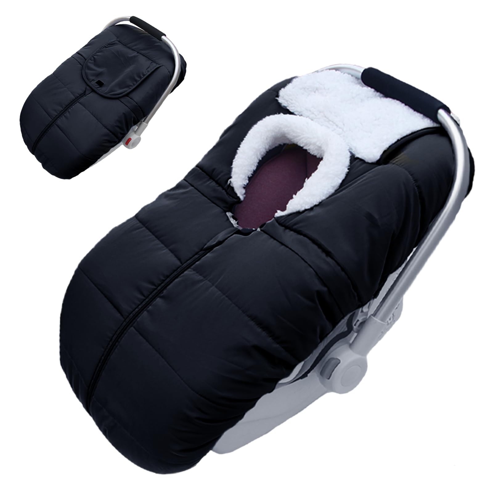 Winter Baby Car Seat Cover, Carseat Cover For Baby Seat Or Stroller, Windproof Warm Infant Car Seat For Newborn Keep Babies Warm
