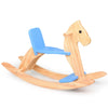 KRAND Wooden Rocking Horse Baby Ride On Toy for Toddler Rocking Horse Classic Design with Pedal and Safe backrest for Toddlers (