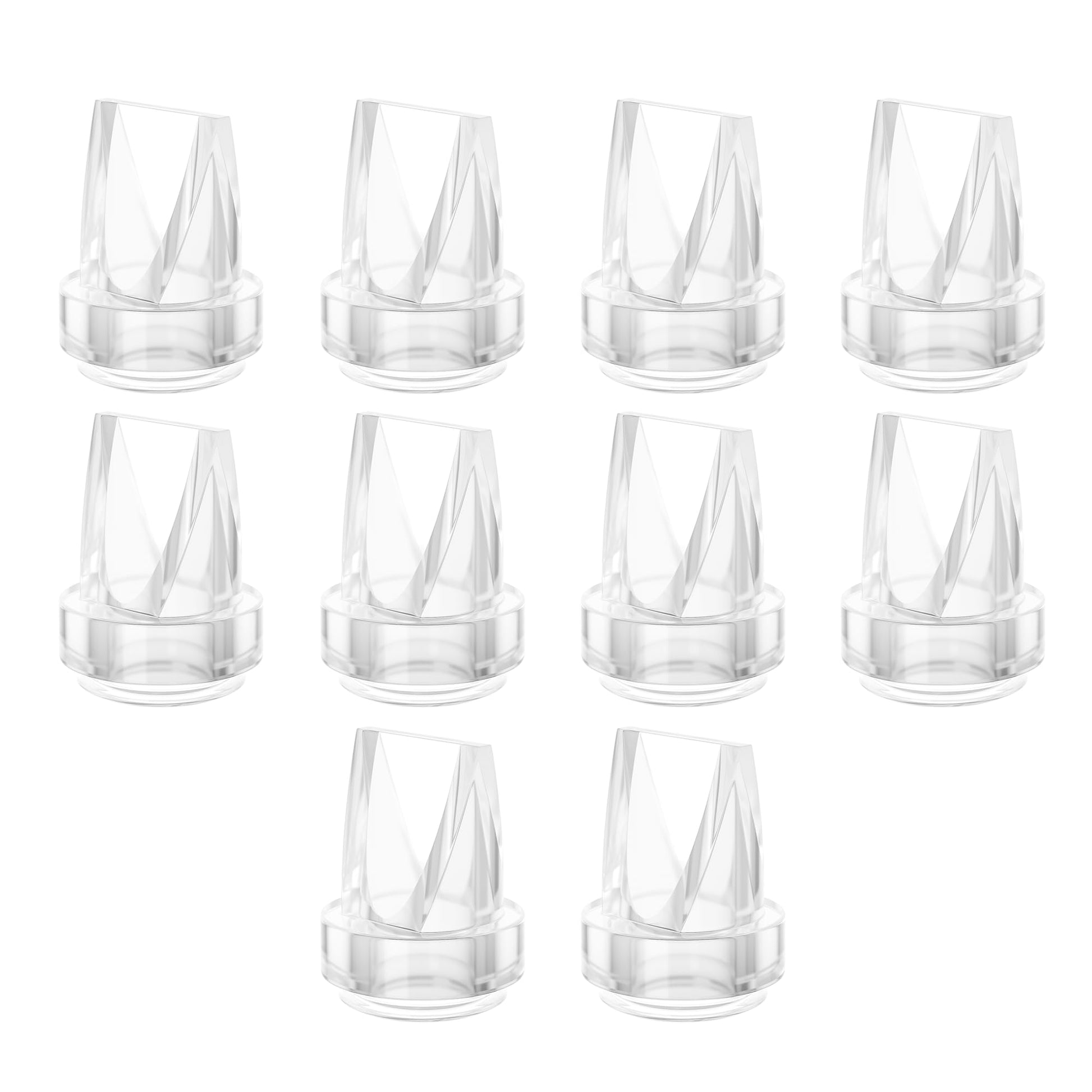 TOVVILD 10PCS Duckbill Valves Compatible with eufy E10 E20 S1 S1 Pro MomMed S21,S32 Breast Pump Replacement Pump Parts Accessori