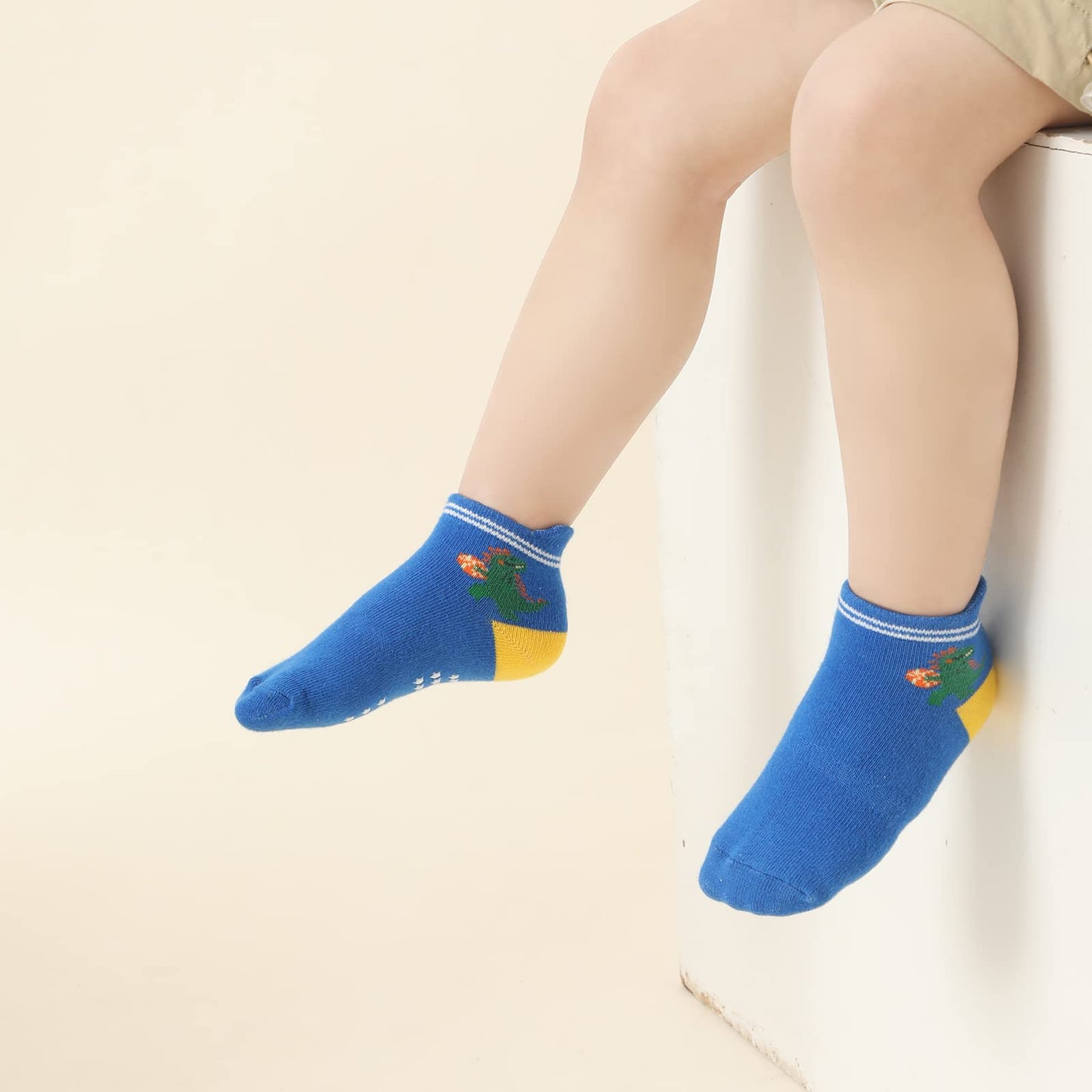 Aroveea Toddler Socks Non Slip Grip Baby Socks 10/12 Pack For Toddler Boys Girls Kids Socks,Cute Cotton Baby Socks