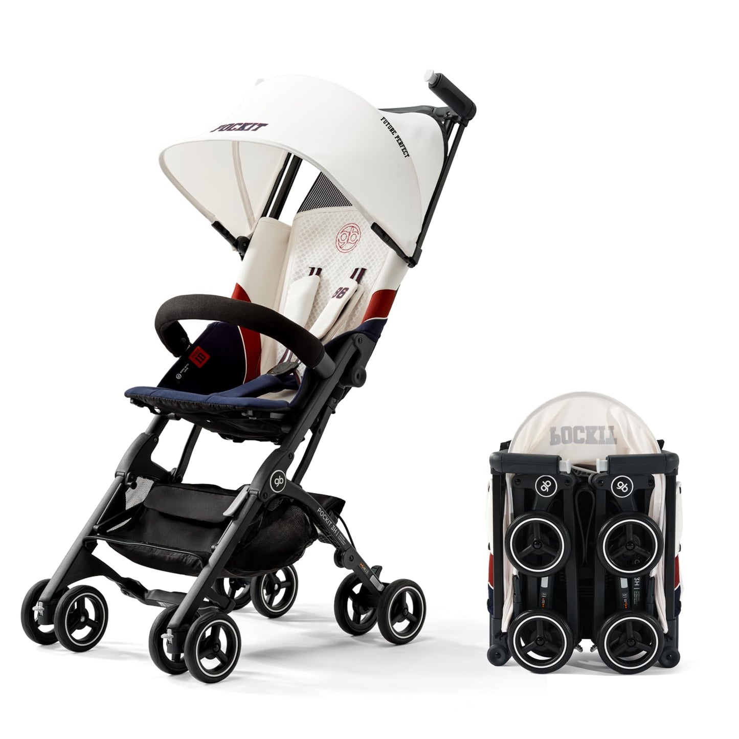 Gb Pockit+ AllTerrain, Ultra Compact Lightweight Baby Pockit Travel Stroller For Babies & Toddlers, CarryOn Flight Luggage Com
