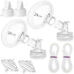 Pumpmom 24Mm Flange Pump Parts For Spectra S2 Spectra S1 Spectra 9 Plus Breast Pumps, Backflow Protector Tubing Duckbill Valves,