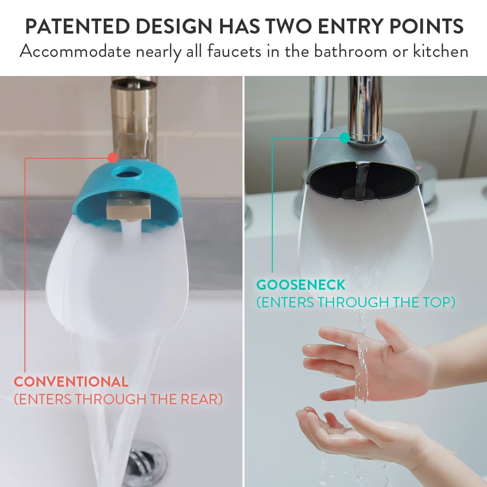 Prince Lionheart Fun And Safe Hand-Washing Solution | Faucet Extender For Babies And Toddlers | Fits Standard And Gooseneck Fauc