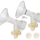 21 Mm 2Xone-Piece Small Breastshield W/ Valve And Membrane For Medela Breast Pumps; Replacement To Medela Personalfit 21 Breasts