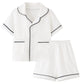 Biniduckling Baby Short Sleeve Pajamas For Toddler Boys Girls 18 Months White
