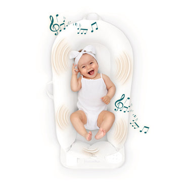 Homedics 3-In-1 Calming Baby Cushion, Soothing Comfort For Newborns & Infants, Snuggling Sensation, Sound And Vibration, Designe
