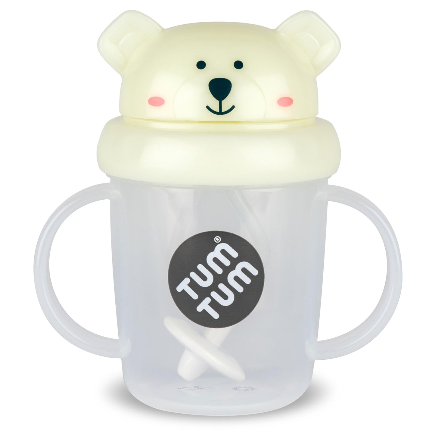 TUM TUM Tippy Up Free Flow Sippy Cup (No Valve), Sippy Cup for Toddlers, 200ml, BPA Free (Pete Polar Bear 200ml)
