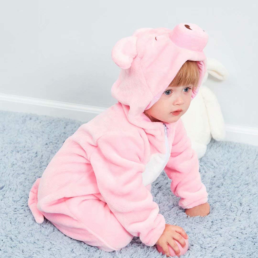 Baby Pig Costumes Unisex Toddler Outfit Halloween Dress Up Romper 2-6 Months
