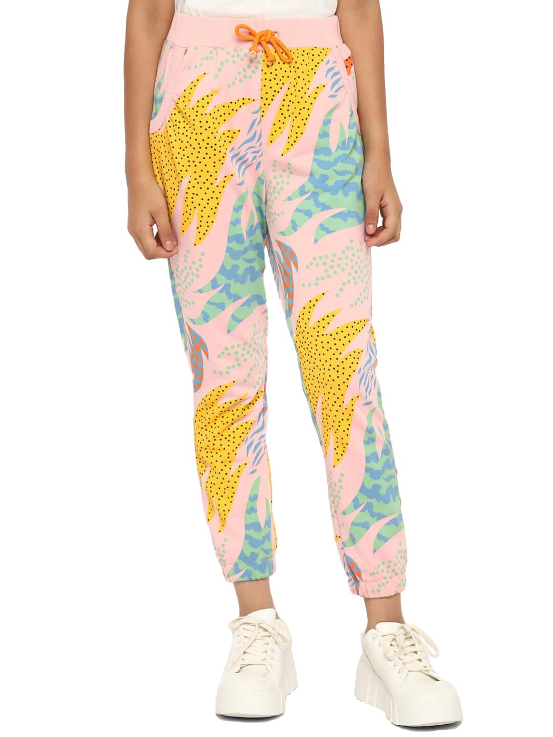 SPUNKIES Girls All Over Printed LeggingsYellow