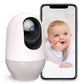 nooie Baby Camera Monitor, 2K Baby Monitor with Camera and Audio, 2.4Ghz WiFi Baby Monitor for Smartphone APP Control, Pet Camer