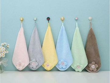 Little Boo Smile Soft Cotton Baby Towels  Face Towels, Bath Towels & Handkerchiefs For Newborns  Cotton Wipes & Burp Cloths Si