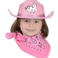 Unicorn Cowboy Hat With Bandanna Pink Sparkle