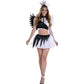 Twisted Angel Costume - Girls, Small (4-6) - Stylish Black & White Outfit Perfect For Halloween, Parties & More - 1 Set