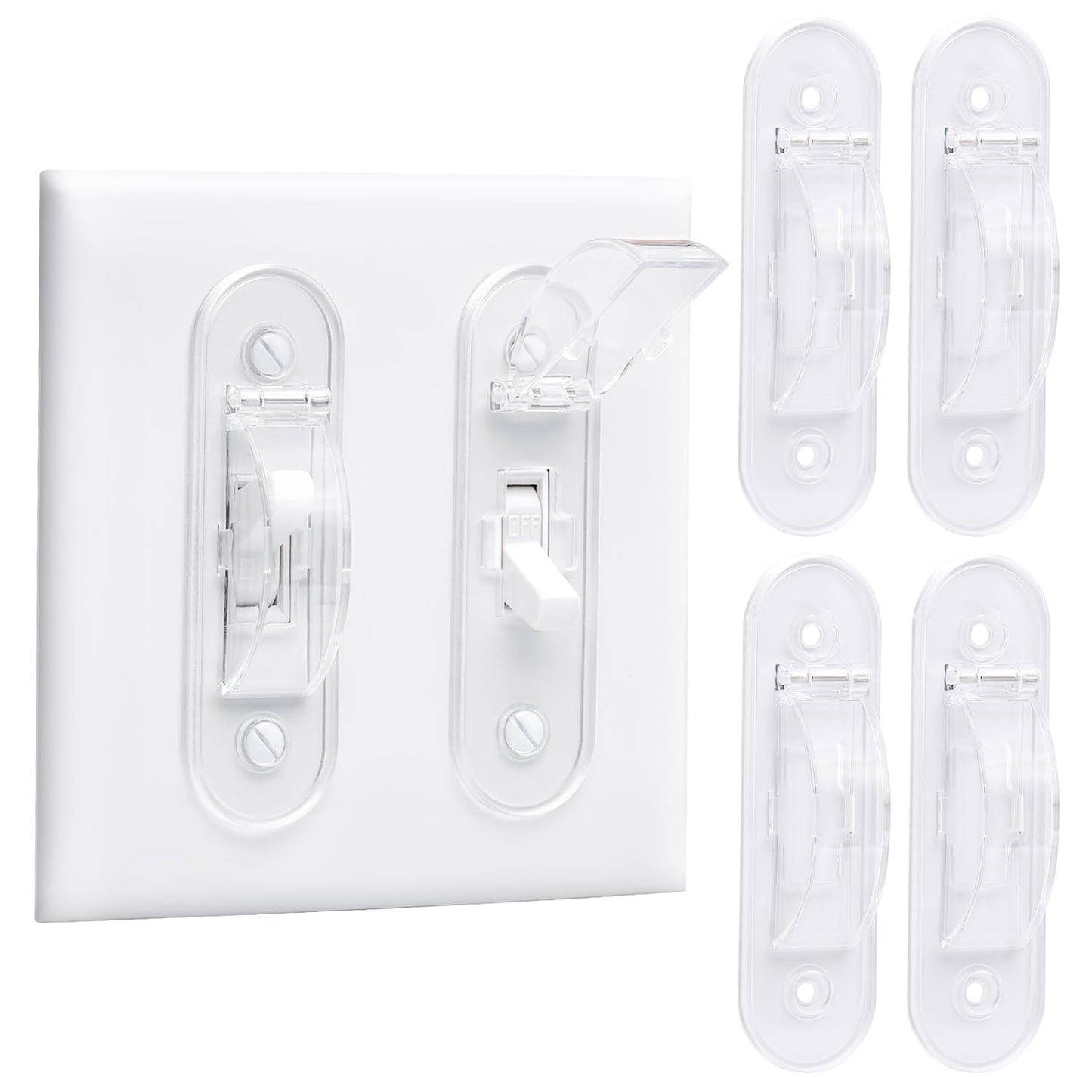 Wall Switch Guard, Childproof Light Switch Cover Guard | Toggle Style | Light Switch Protection | Lock Toggle Switch In On Or Of