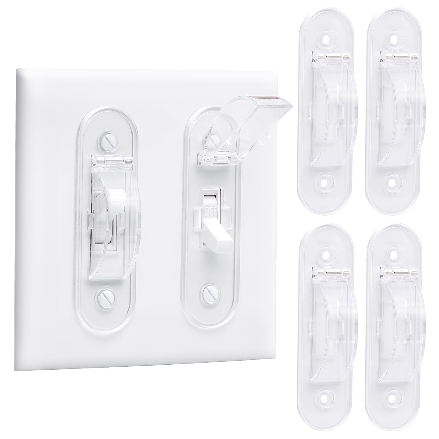 Wall Switch Guard, Childproof Light Switch Cover Guard | Toggle Style | Light Switch Protection | Lock Toggle Switch In On Or Of