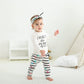 Kukitty 3Pcs Baby Girl Outfits Set I Woke Up This Cute Long Sleeve T-Shirt Tops Flowers Pants With Headband (12-18 Months)