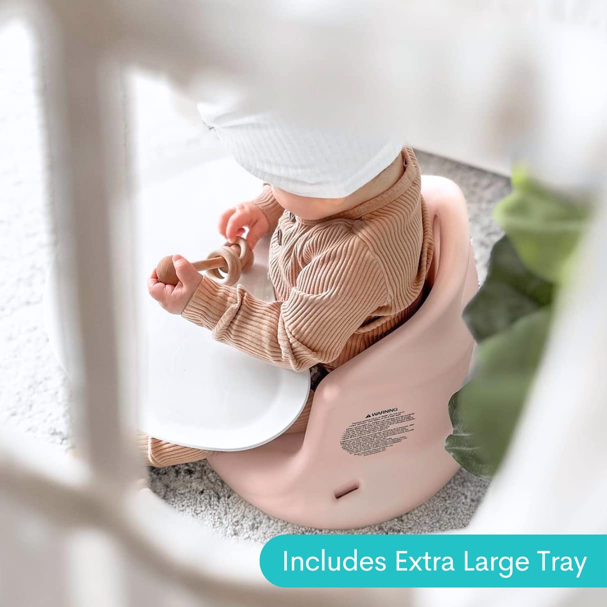Upseat - The Original Ergonomic Baby Floor & Booster Seat with Tray, Developed with Physical Therapists for Upright Posture & He
