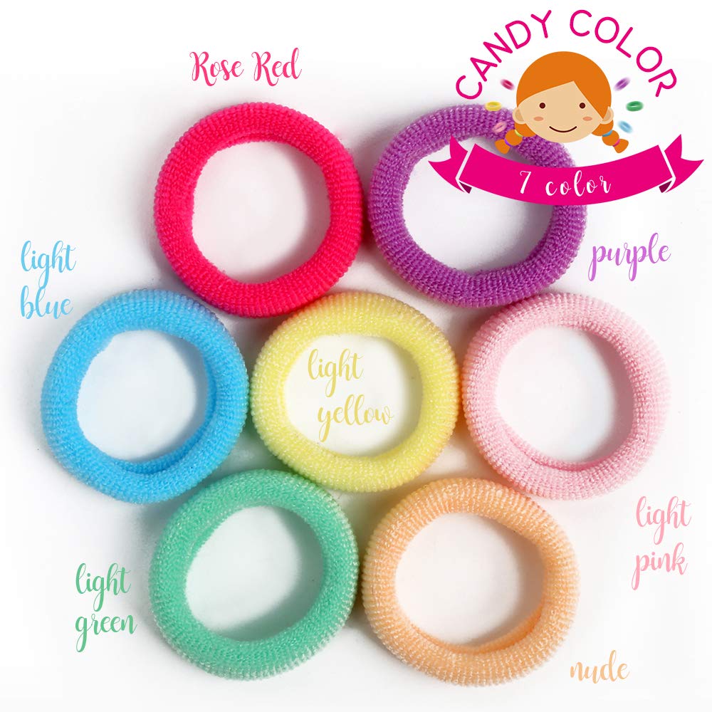 Baby Hair Ties, Ygdz 300Pcs Elastic Toddler Hair Ties For Little Girls Kids, Small Mini Hair Bands Soft Ponytail Holders Hair Ac