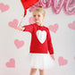 Valentines Day Unisex Infant Warm Pullover Knitted Heart Sweater Long Sleeve Outdoor Sweatshirt Red 12 Months