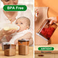 Formula Container, 1700Ml/730G Airtight Formula Dispenser, One Button Handy Pop Up Food Containers Milk Powder Container, Bpa-Fr