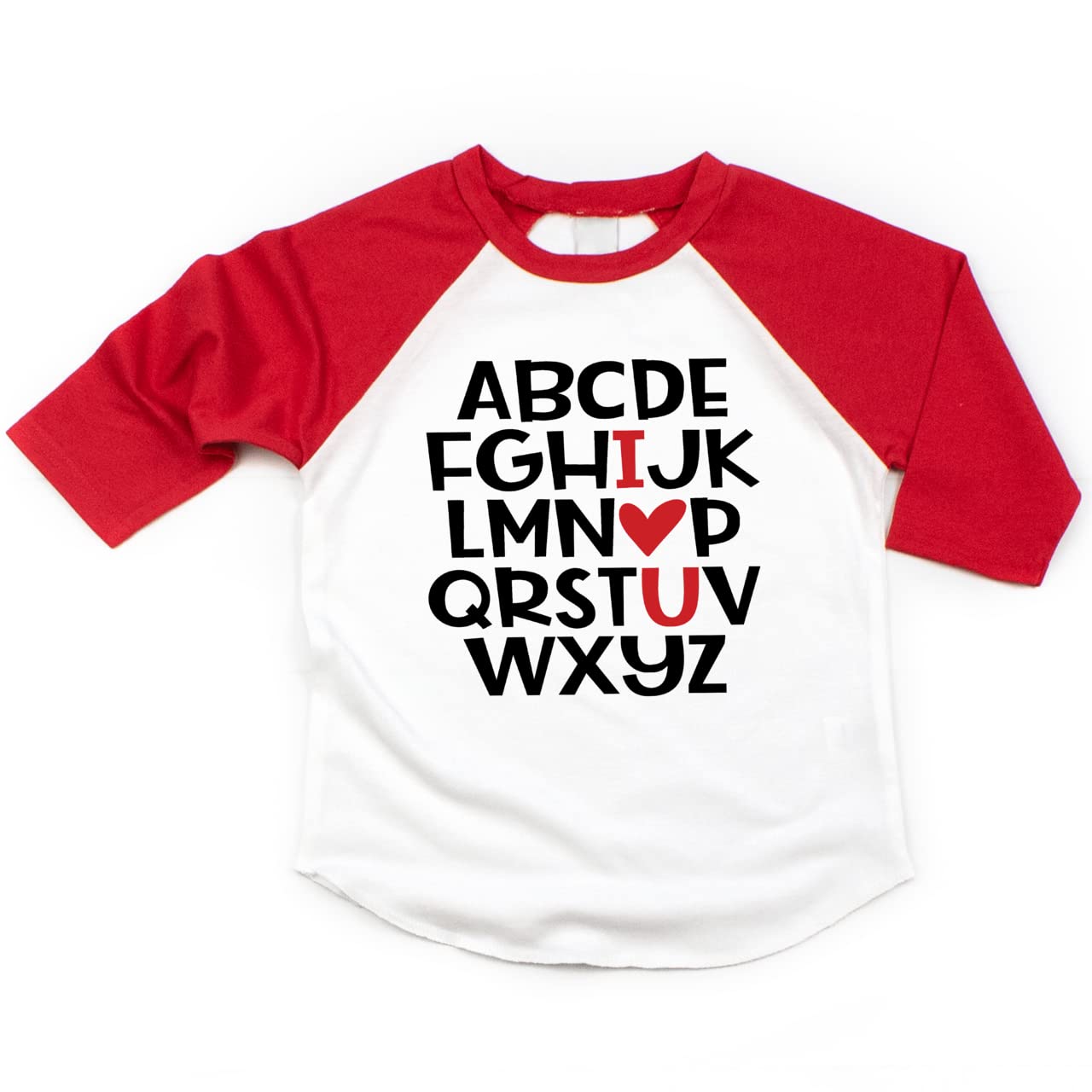 Bump And Beyond Designs Cute Girls And Boys Valentine'S Day Shirt, I Love You (Red 2T)