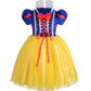 Dressy Daisy Toddler Little Girls' Princess Costume Fancy Dresses Up Halloween Party With Red Ribbon Size 5T