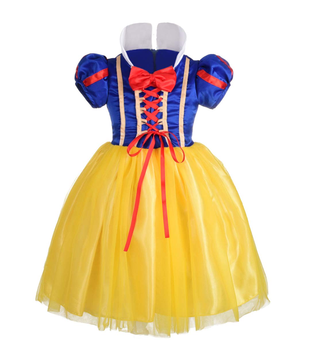 Dressy Daisy Toddler Little Girls Princess Costume Fancy Dresses Up Halloween Party With Red Ribbon Size 4T