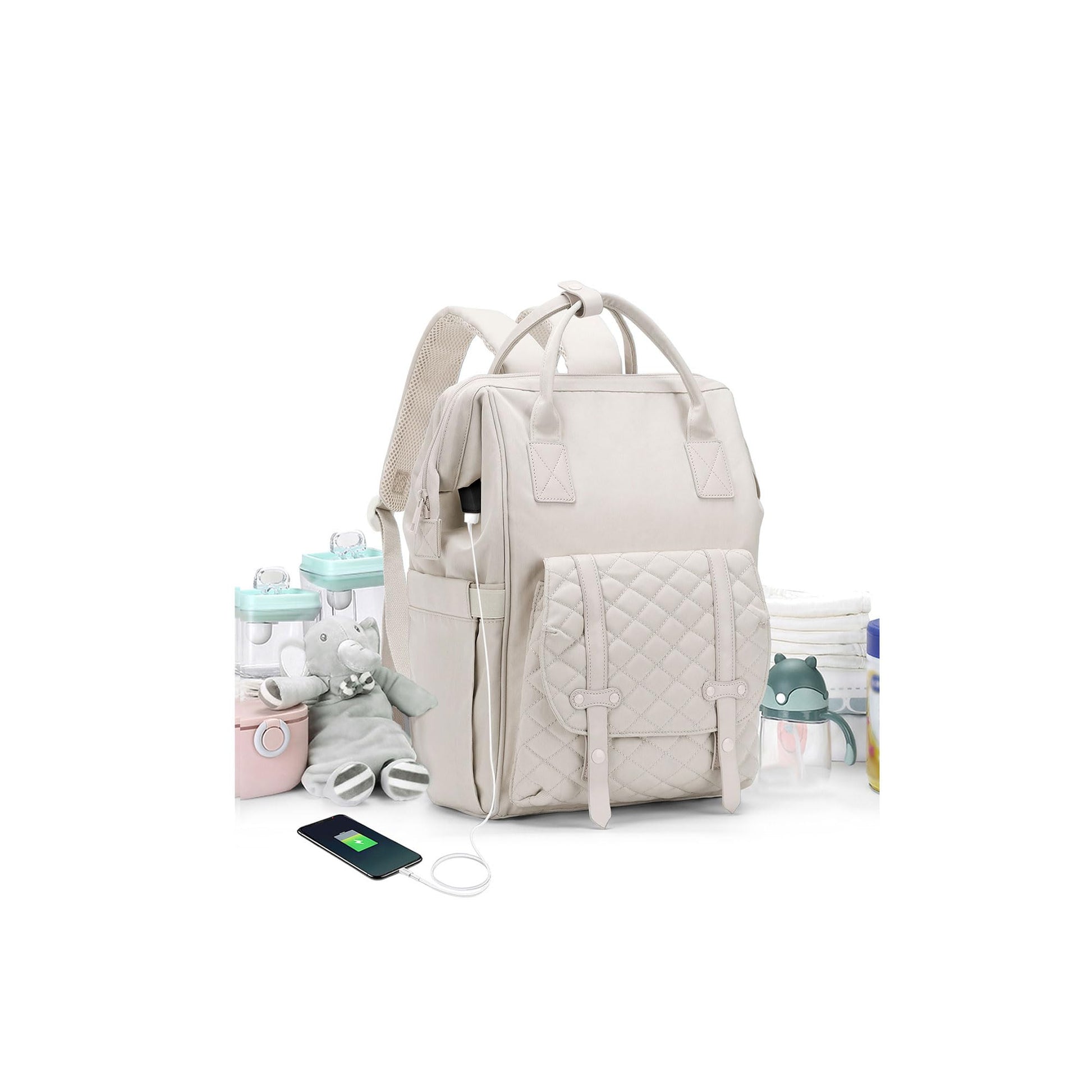 Diaper Bags Backpack Baby Bag For Mom Dad Baby Girls Boy, Cute Mult Diaper Nappy Bag Travel Back Pack, Water Repellent Maternity
