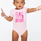 Reaxion Aiden'S Corner - It'S My Half Birthday 1/2 Baby Girl Bodysuit (6 Months, White_Pink)