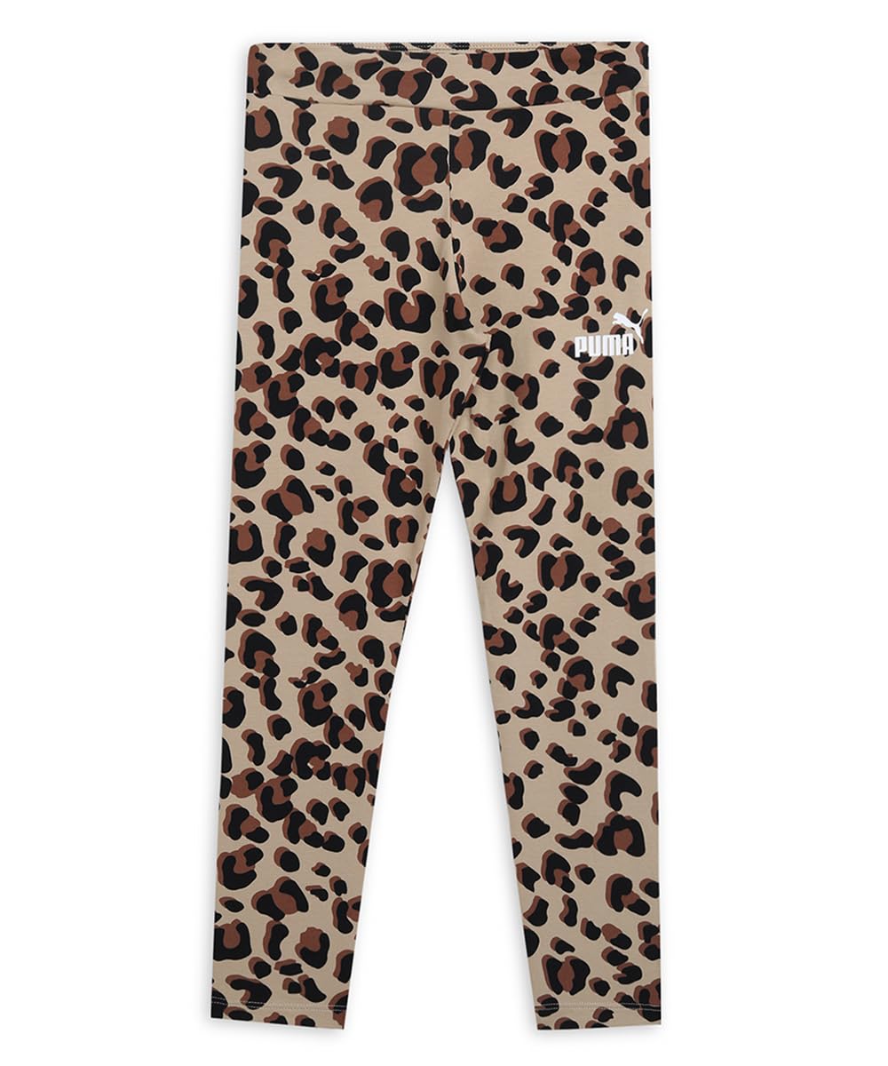 PUMA Girls ESS+ ANIMAL AOP Leggings, Prairie Tan, 164 (67941583)