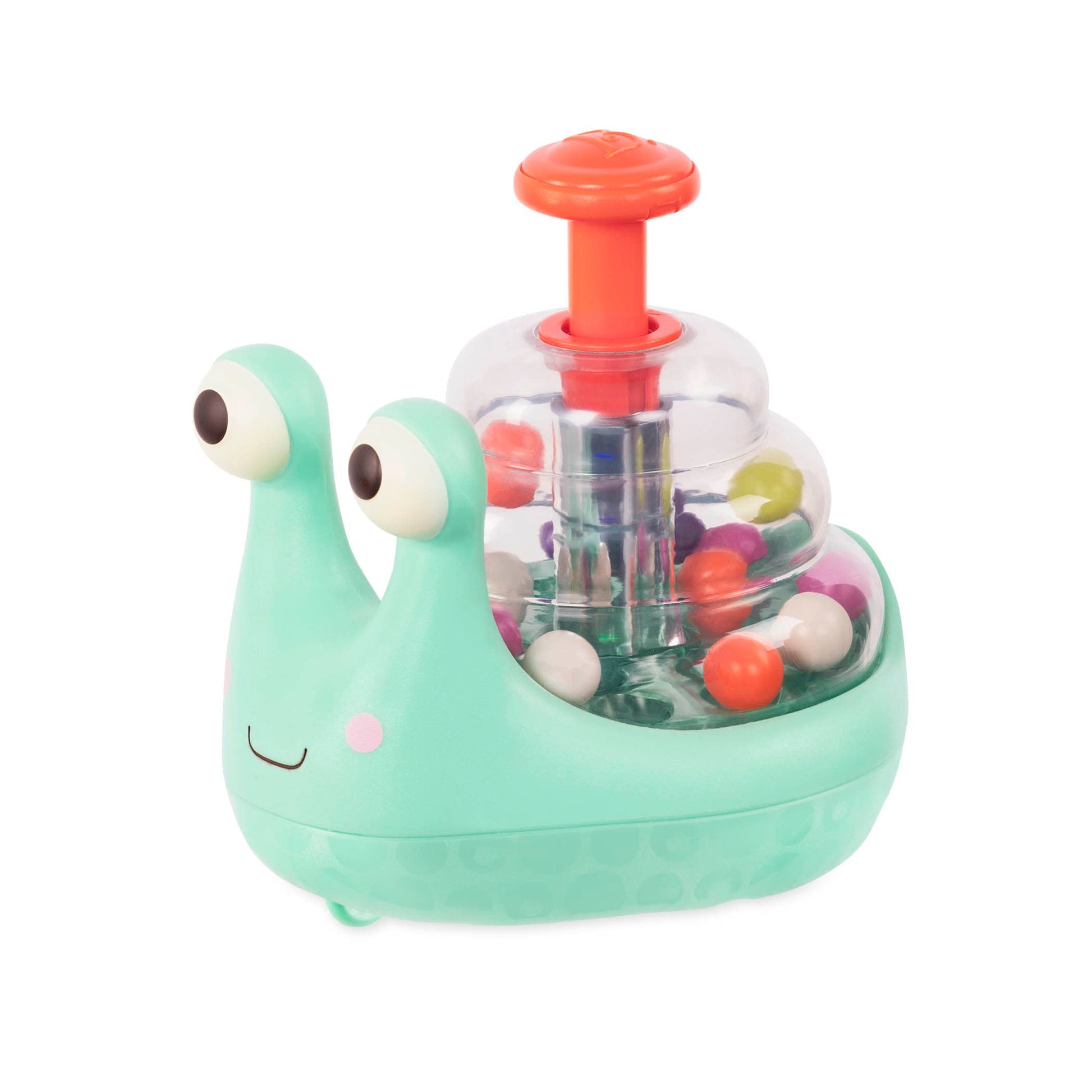B. baby - Light-Up Snail Ball Popper - Glowing Snail Toy For Toddlers - Developmental Benefits - Interactive Toy - 10 Months + -