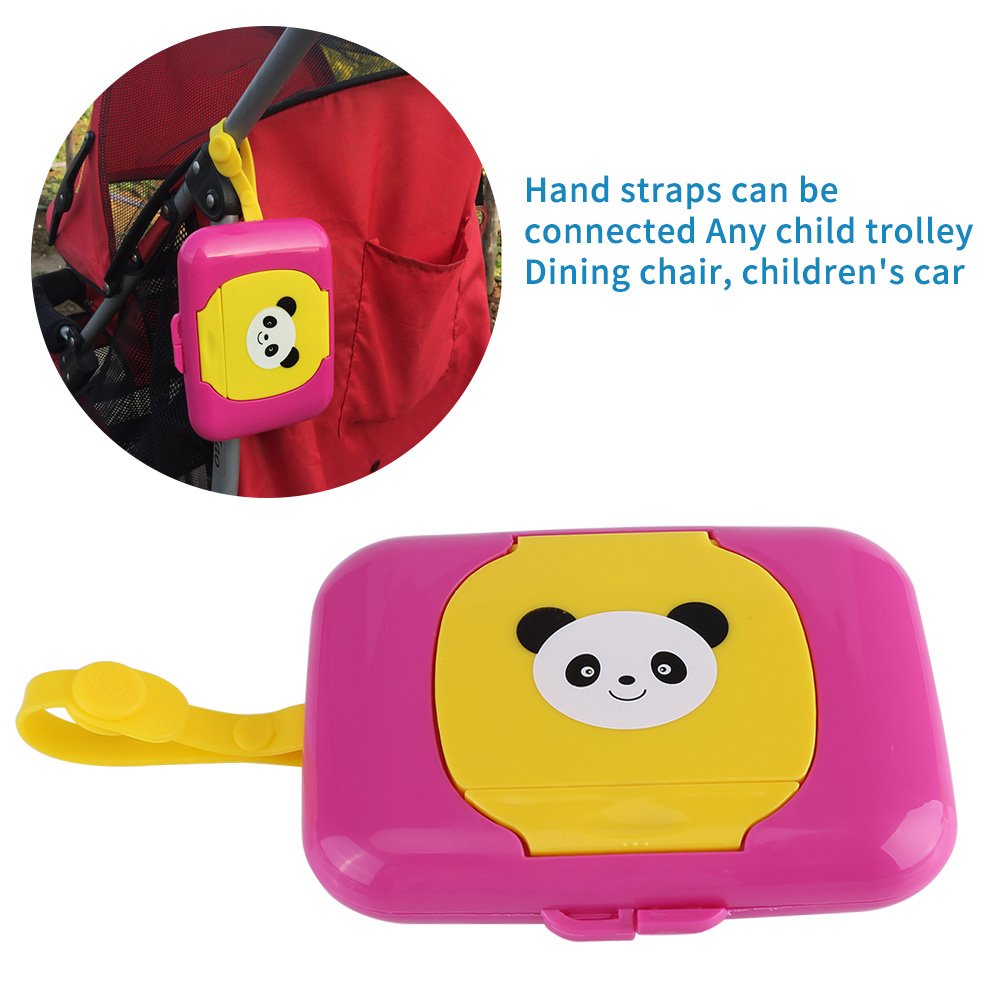 Wet Wipes Storage Box, Baby Portable Wipes Dispenser Travel Refillable Container Tissue Storage Box For Car Bathroom Living Room