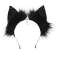 Vigvan Handmade Wolf Fox Ears Animal Cosplay Cute Head Accessories For Halloween (Chain Grey Black)