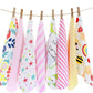 CuteOn 8 Pack Super Soft Baby Washcloth for Newborn Boys & Girls Pink Rainbow
