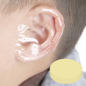 Uouyoo 100 Pcs Baby Shower Ear Covers For Newborn,Disposable Ear Protectors Waterproof Ear Covers,Disposable Ear Protectors Wate