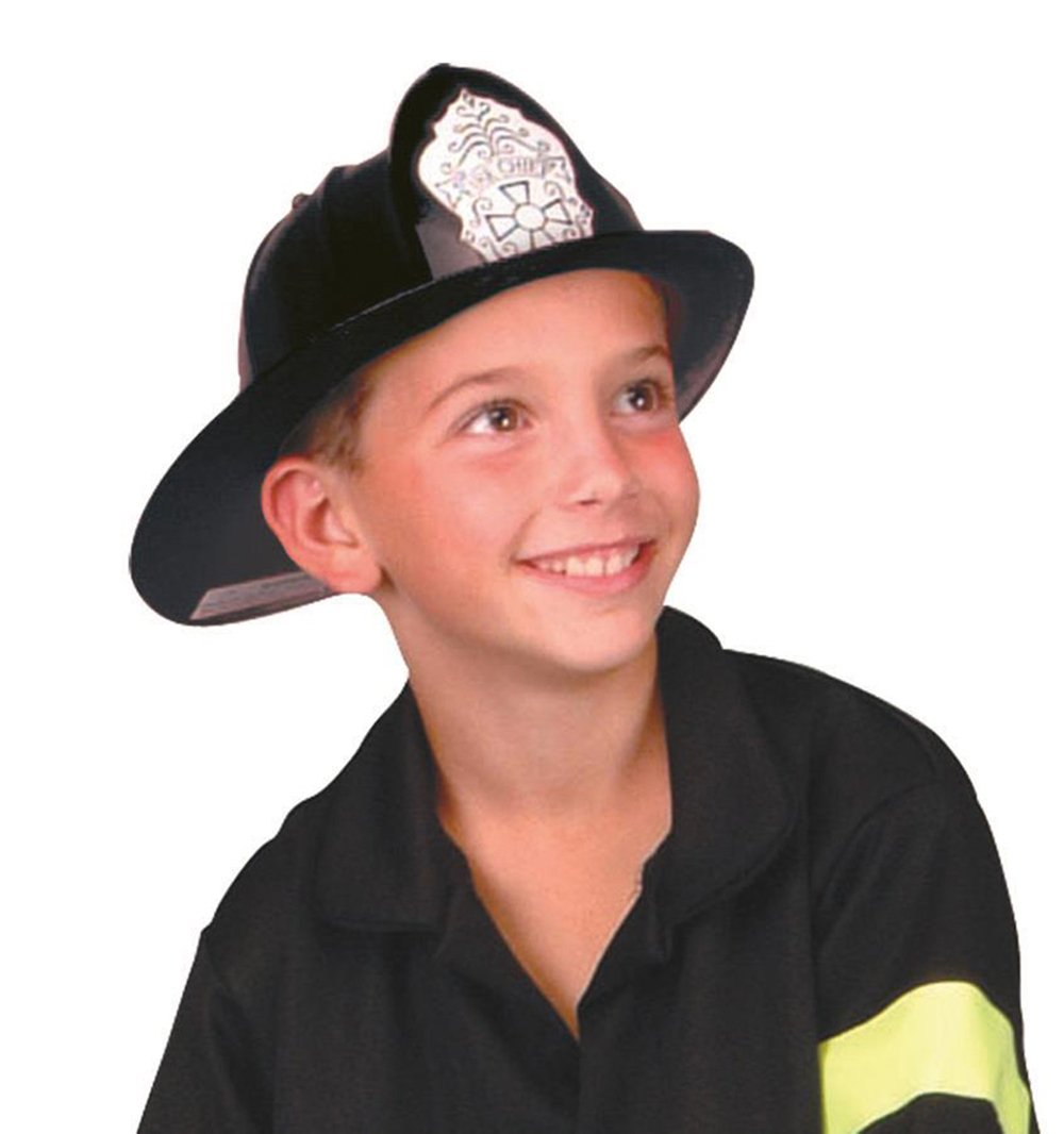RG Costumes Fireman Helmet (Black;One Size)
