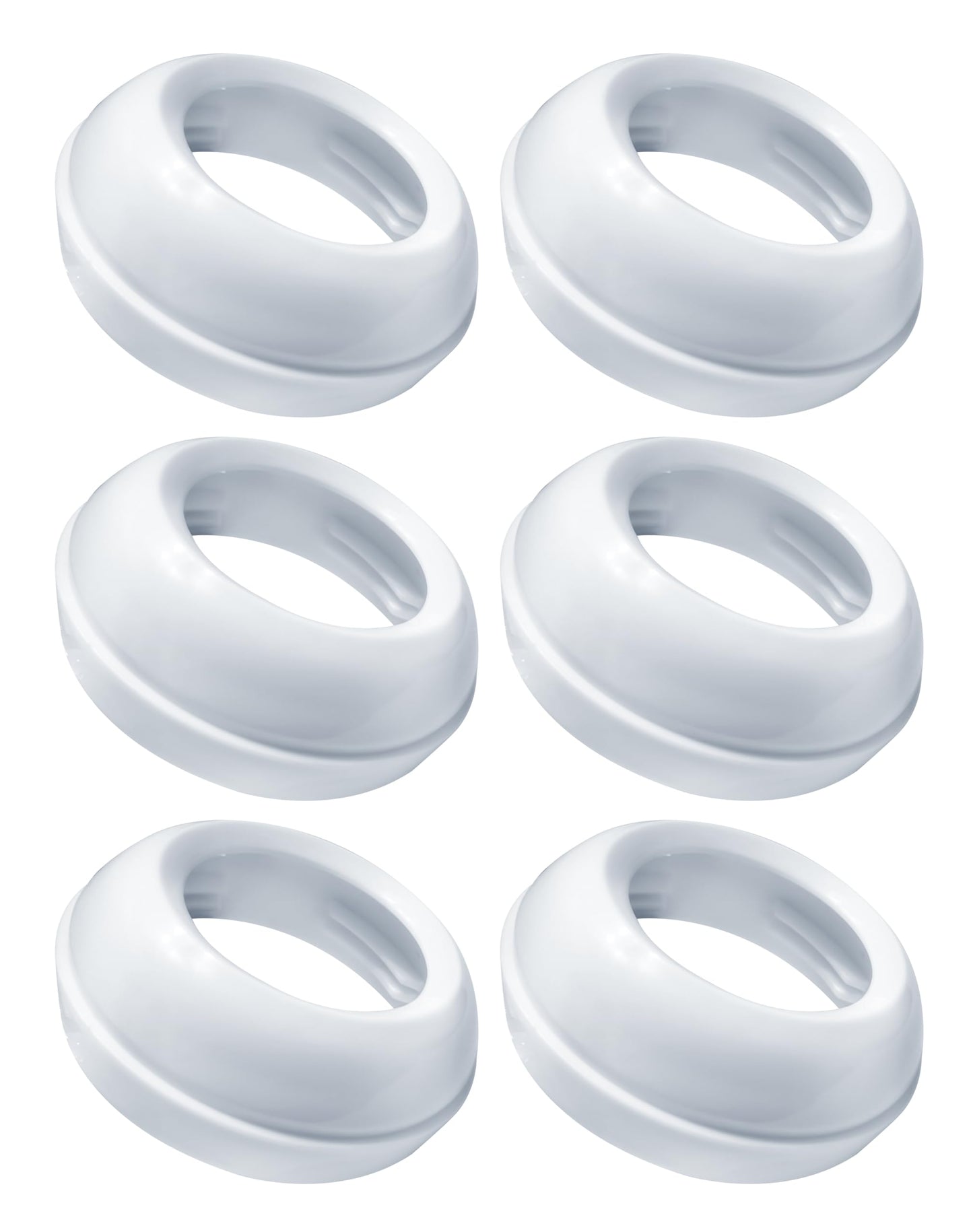 Replacement Baby Bottle Nipple Ring Collars for Philips Avent Natural & Glass Natural Baby Bottles, Not for Avent Anti-Colic Bot