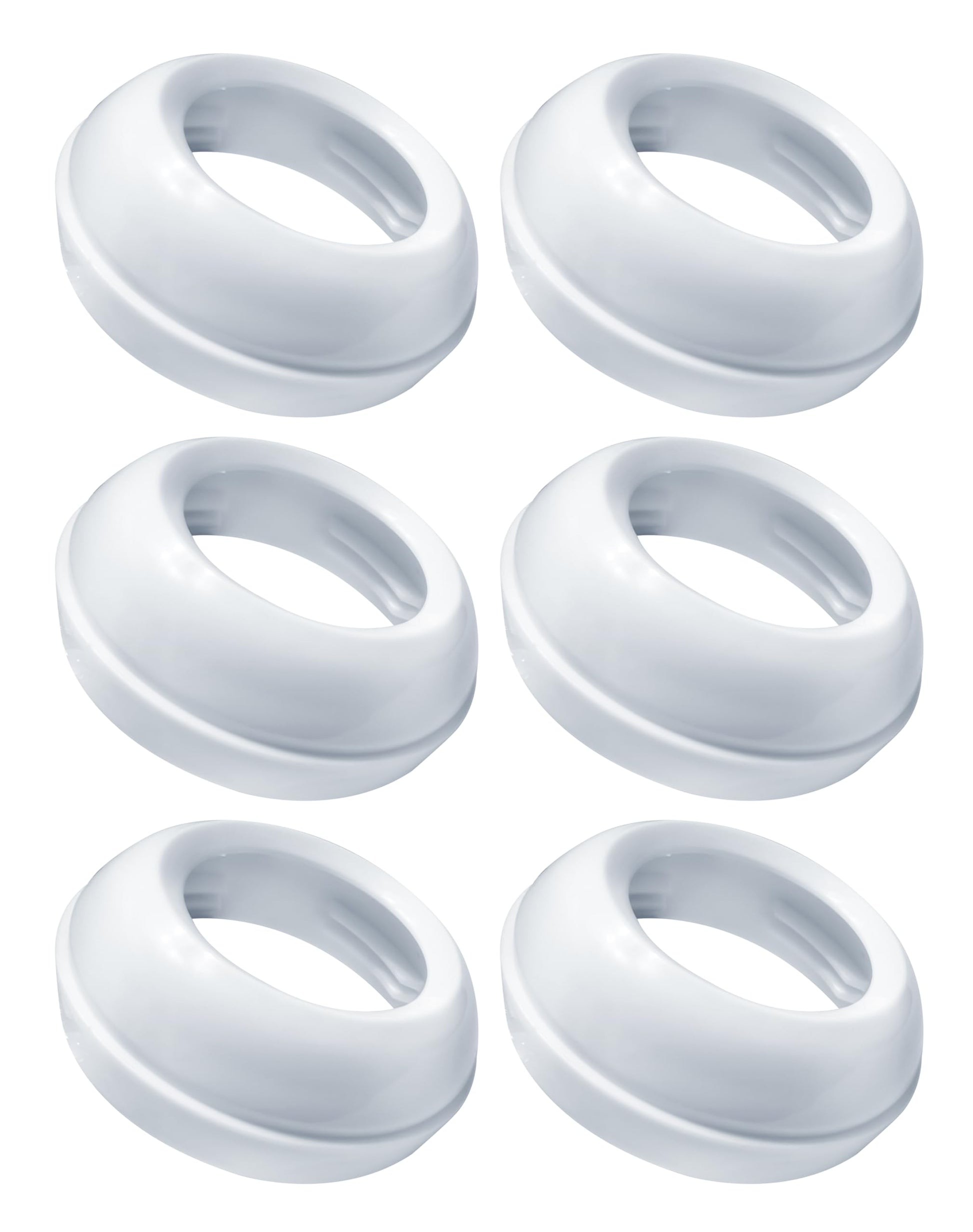 Replacement Baby Bottle Nipple Ring Collars for Philips Avent Natural & Glass Natural Baby Bottles, Not for Avent Anti-Colic Bot