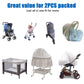 Mosquito Net For Stroller - Grey Sun Shade Protection Infant Stroller Mosquito Net And Car Seat - 2Pack Portable Bug Net (Grey)