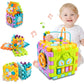 nicknack Activity Cube Baby Toys, 6 in 1 Multi-Purpose Learning Cube with Music,Activity Center Shape Sorter Toy Gift for 18M+ Y