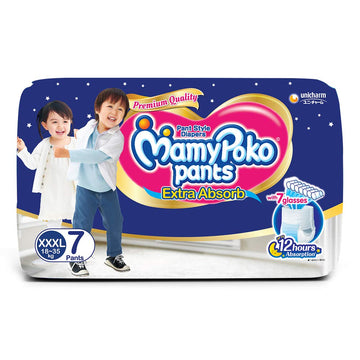 Mamypoko Pants Extra Absorb Diapers, Xxxl (Pack Of 7)